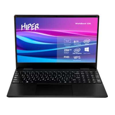 ноутбук Hiper WorkBook U26-15FIN100R8S2WPG Черный