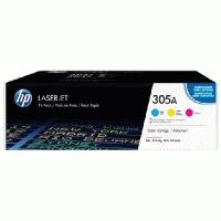 картридж HP 305A CF370AM голубой, желтый, пурпурный