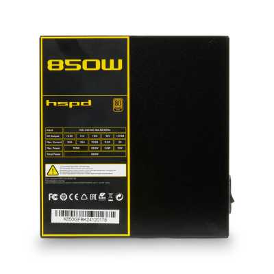 блок питания HSPD 850W HSK-850GF-BK Черный