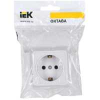 розетка силовая IEK Октава ERO11-K01-16-DC Белый