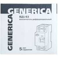выключатель дифференциальный (УЗО) IEK ВД1-63 2Р 32А 30мА Generica MDV15-2-032-030