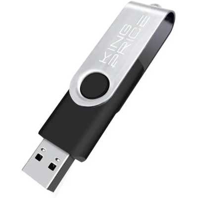 флешка KingPrice 32GB KPFD2A032ABK Черный, серебристый