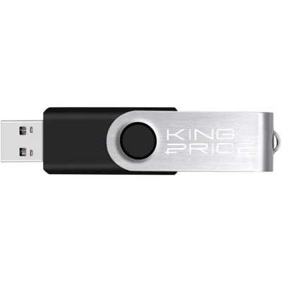 флешка KingPrice 64GB KPFD2A064ABK Черный, серебристый