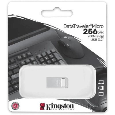 флешка Kingston 256GB DTMC3G2/256GB Серебристый