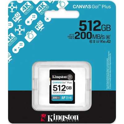 карта памяти Kingston Canvas Go! Plus 512GB SDG4/512GB