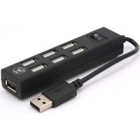 разветвитель USB Konoos UK-22 черный