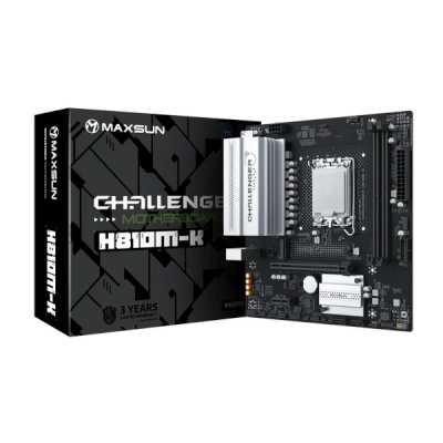 материнская плата Maxsun Challenger H810M-K Черный