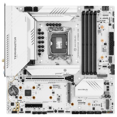 материнская плата Maxsun Terminator Z790M D5 ICE Белый