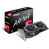 видеокарта MSI RX 580 Armor 4G OC