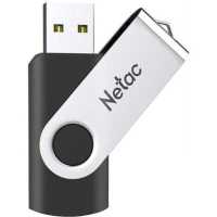 флешка Netac 128GB NT03U505N-128G-30BK Черный, серебристый