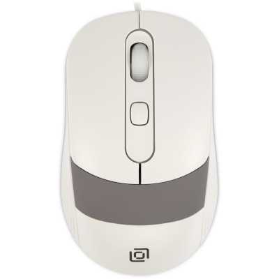 мышь Oklick 310M White-Grey Белый