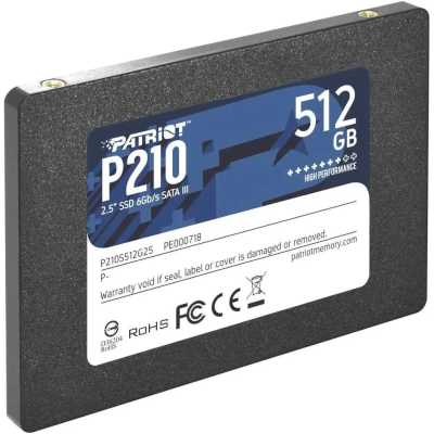 SSD диск Patriot P210 512Gb P210S512G25 Черный