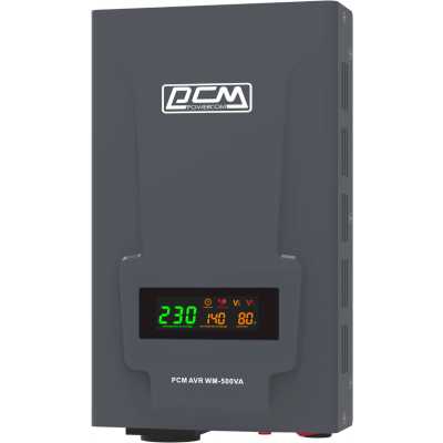 стабилизатор напряжения PowerCom WM-500VA Черный