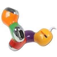 разветвитель USB Qumo NDH-618 цветной