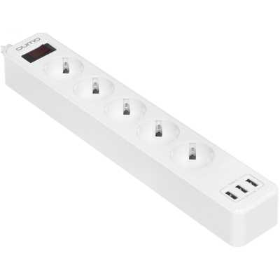 сетевой фильтр Qumo Power Bar 5SP4U P-0005 White белый
