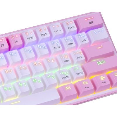 клавиатура Redragon Fizz Pink Розовый