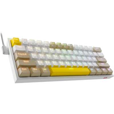 клавиатура Redragon Fizz White 72596 Белый, серый, желтый