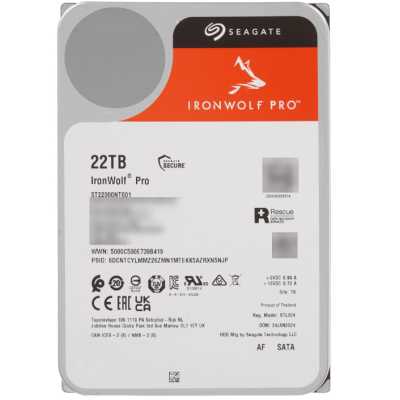 жесткий диск Seagate IronWolf Pro 22Tb ST22000NT001 Черный