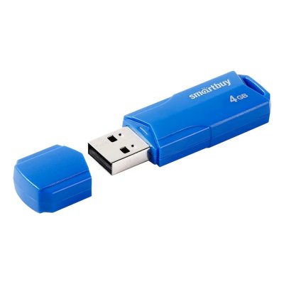флешка SmartBuy 4GB SB4GBCLU-BU Синий
