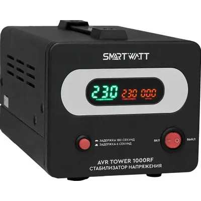 стабилизатор напряжения SMARTWATT AVR Tower 1000RF 4512020370002 Черный