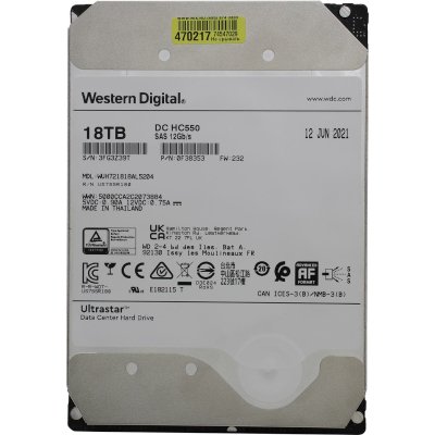 жесткий диск WD Ultrastar DC HC550 18Tb WUH721818AL5204 0F38353