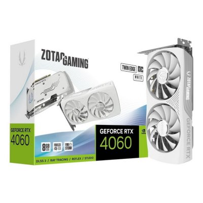 видеокарта Zotac nVidia GeForce RTX 4060 Twin Edge OC White Edition 8Gb ZT-D40600Q-10M