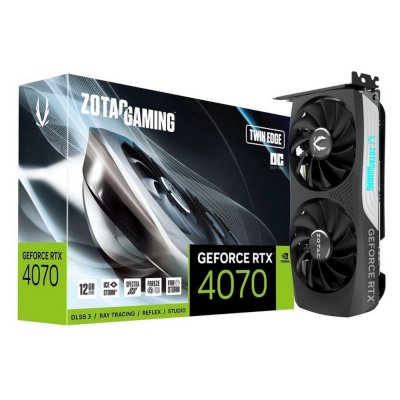 видеокарта Zotac nVidia GeForce RTX 4070 Twin Edge OC 12Gb ZT-D40700H-10M